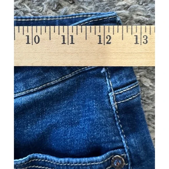 Buckle Black Ankle Skinny Jeans Women Fit No 35 Blue Denim Stretch 25x27 - Picture 7 of 9